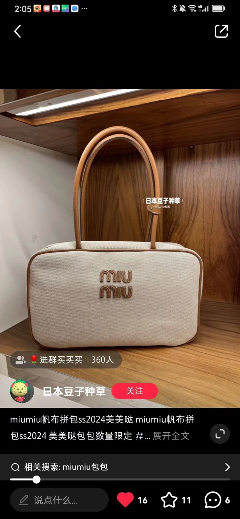 Miu Miu Satchel Bags